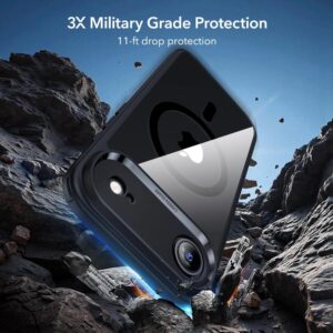 ESR Classic Hybrid Magsafe Tough Rear Case & Tempered Glass Screen Protector for Apple iPhone 17 Air - Clear/Black