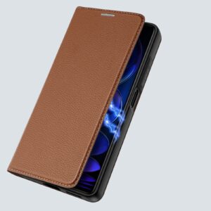 Dux Ducis SKIN X2 Tough Rugged Flip Wallet Case Redmi Note 12 Pro Plus(+) 5G - Brown