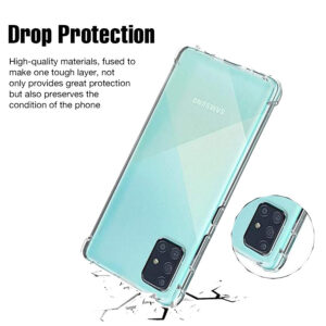 Clear Tough Rear Case for Samsung Galaxy A21 - Transparent