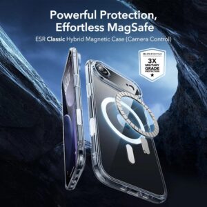 ESR Classic Hybrid Magsafe Tough Rear Case & Tempered Glass Screen Protector for Apple iPhone 17 Air - Clear