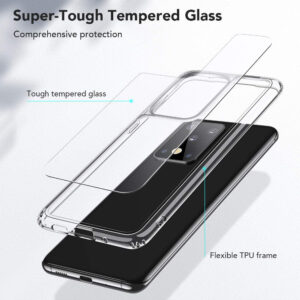 ESR Ice Shield TPU & Glass Rear Case for Samsung Galaxy S20 Ultra 5G - Clear