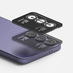 Ringke Camera Lens Frame Glass Protector for Samsung Galaxy S24 - Black