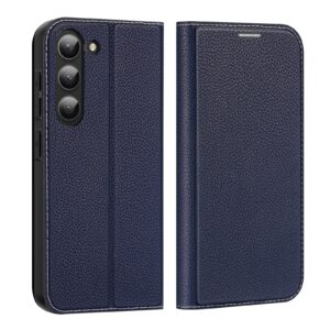 DUX DUCIS Skin X2 Tough Flip Wallet Stand Case for Samsung Galaxy S23+ (Plus) - Blue