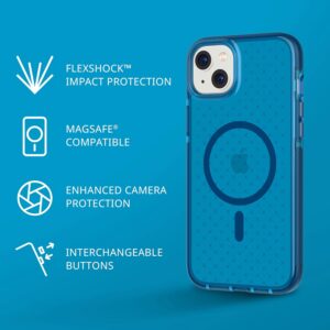Tech21 EvoCheck Tough MagSafe Rear Case Cover for Apple iPhone 14 Plus - Classic Blue