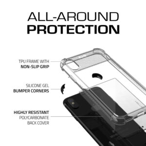 Ghostek Covert 2 Clear Protective Rear Case Cover for Apple iPhone X / Xs - Black