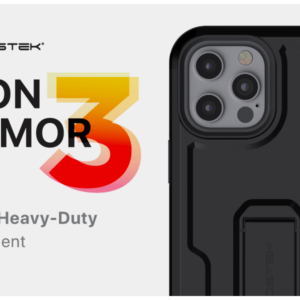 Ghostek Iron Armor 3 Heavy Duty Holster Case for iPhone 12 Mini - Black Matte