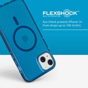 Tech21 EvoCheck Tough MagSafe Rear Case Cover for Apple iPhone 14 Plus - Classic Blue