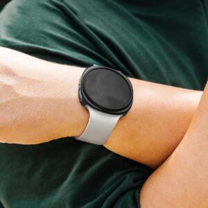 2 Pack Ringke Air Silicone Matte Case Cover for Galaxy Watch 8 (44 mm) - Clear/Black