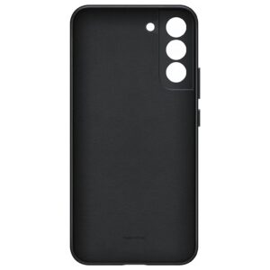 Official Samsung Leather Cover for Galaxy S22+ Plus 5G - Black