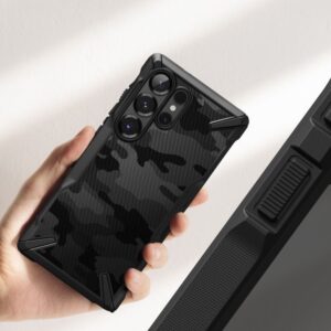 Ringke Fusion X Tough Rugged Case for Samsung Galaxy S25 Ultra - Camo Black