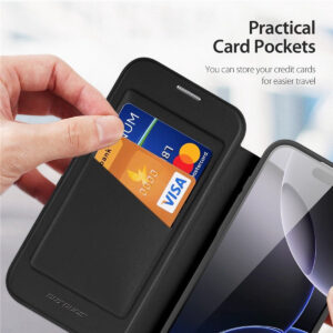 DUX DUCIS Skin X Pro MagSafe Flip Wallet Case for Apple iPhone 17 Pro Max - Black