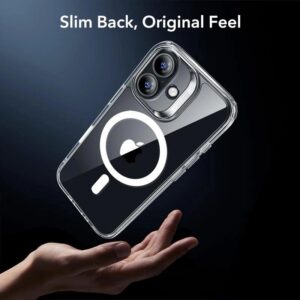 ESR Classic Hybrid Magsafe Tough Rear Case & Tempered Glass Screen Protector for Apple iPhone 17 - Clear