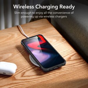 ESR Air Armor Protective Tough Case Cover for Apple iPhone 15 Pro Max - Frosted Black