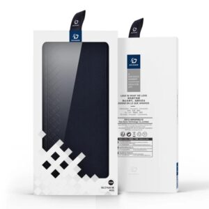 DUX DUCIS Venice Leather Patterned Case Cover for Samsung Galaxy Z Fold SE / W25 - Blue