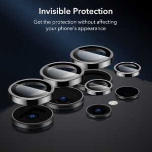 ESR Camera Ultra Tough Camera Lens Protector for Samsung Galaxy S24 Ultra - Black
