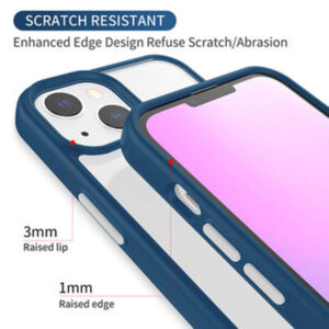 Armoured™ Shield Tough Case for Apple iPhone 13 Mini - Black (Red Buttons)