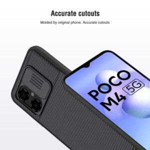 Nillkin CamShield Camera Lens Protector Case Cover for Xiaomi Poco M4 5G - Black