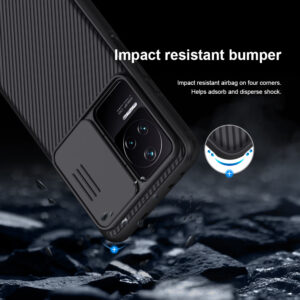 Nillkin CamShield Pro Lens Protector Case Cover for Xiaomi Redmi K50 / K50 Pro - Black