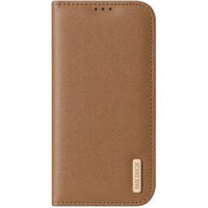 DUX DUCIS Genuine Real Leather Flip RFID Wallet Case for Apple iPhone 17 Air - Brown