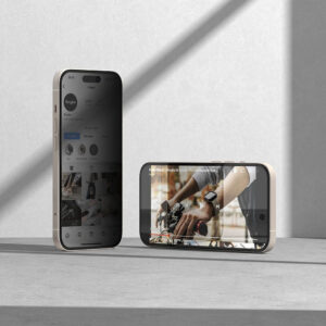 Ringke ID Privacy Glass Tempered Screen Protector for Apple iPhone 15