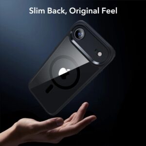 ESR Classic Hybrid Magsafe Tough Rear Case & Tempered Glass Screen Protector for Apple iPhone 17 Air - Clear/Black