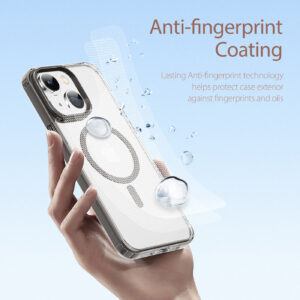 DUX DUCIS Clin2 Clear Tough with MagSafe Case for Apple iPhone 14 Plus - Grey