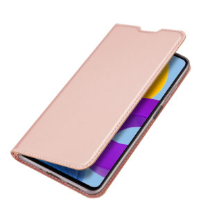 DUX DUCIS Skin Pro Faux Leather Wallet Flip Case for Samsung Galaxy M52 5G - Rose Gold