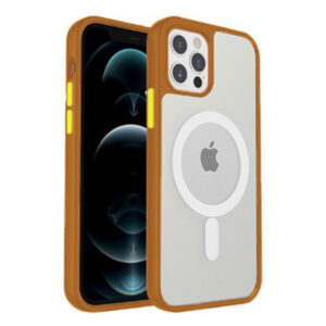 Armoured™ Shield MagSafe Tough Case for iPhone 14 Plus - Ochre & Yellow Buttons