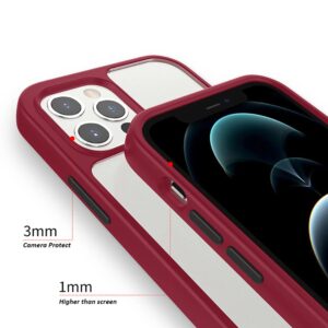Armoured™ Shield MagSafe Tough Case for iPhone 14 Pro Max - Red (Black Buttons)