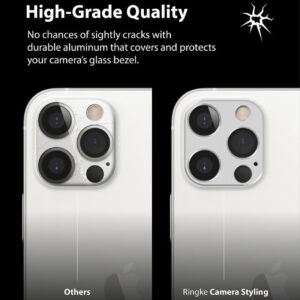 Ringke Camera Steel Cover Styling & Protector for Apple iPhone 12 Pro Max - Silver