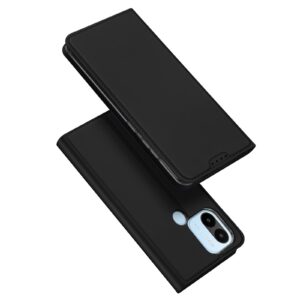 DUX DUCIS Skin Pro Faux Leather Wallet Flip Case for Xiaomi Redmi A1+ (Plus) - Black