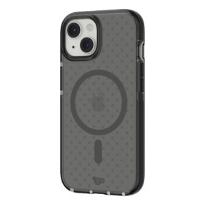 Tech21 EvoCheck Tough MagSafe Rear Case Cover for Apple iPhone 15 - Smokey Black