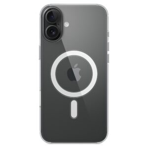 Official Apple Silicone Magsafe Rear Case Cover for iPhone 16 Plus - Clear