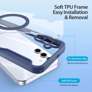 DUX DUCIS Skin X Pro Magnetic Flip Wallet Case for Samsung Galaxy S25 - Blue