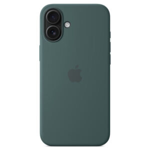 Official Apple Silicone Magsafe Rear Case Cover for iPhone 16 Plus - Lake Green