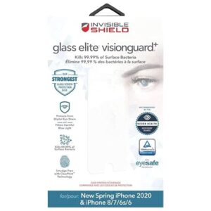 ZAGG Invisible Shield Glass Elite VisionGuard+ Screen Protector for Apple iPhone 6 / 7 / 8 / SE 2020 / SE 2022