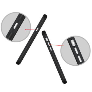 Fuse™ Matte Tough Textured Hybrid Rear Case Cover for Apple iPhone X / Xs - Black