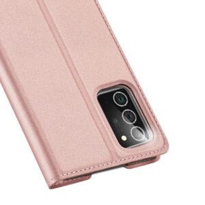 DUX DUCIS Skin Pro Wallet Flip Case for Samsung Galaxy Note 20 & 5G - Rose Gold