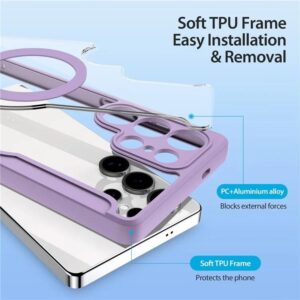 DUX DUCIS Skin X Pro Magnetic Flip Wallet Case for Samsung Galaxy S25 Ultra - Purple