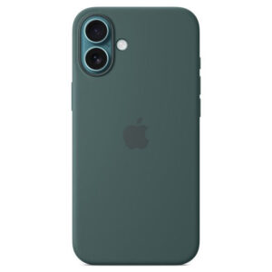 Official Apple Silicone Magsafe Rear Case Cover for iPhone 16 Plus - Lake Green