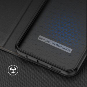 Dux Ducis Skin X2 Tough Rugged Flip Wallet Case for Xiaomi Redmi Note 12 4G - Black