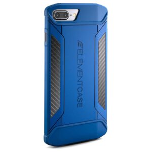Element Case CFX Carbon Fibre Tough Rugged for Apple iPhone 8 Plus & 7 Plus - Blue