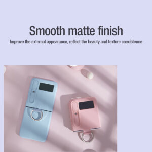 Nillkin CamShield Liquid Silicone Case for Samsung Galaxy Z Flip4 5G - Light Peach