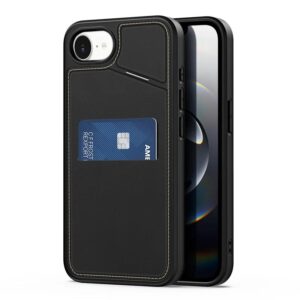 DUX DUCIS Rafi II Magnetic Case w/ Kickstand and Card Slots for Apple iPhone 16e - Black