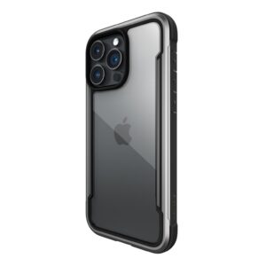 Raptic Shield Tough Rugged Rear Case Cover for Apple iPhone 15 Pro - Black