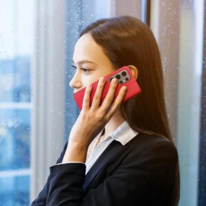 DUX DUCIS Real Leather Flip RFID Wallet Case for Samsung Galaxy S25 Ultra - Red