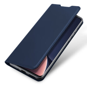 DUX DUCIS Skin Pro Faux Leather Wallet Flip Case for Xiaomi 12S Pro / 12 Pro - Blue
