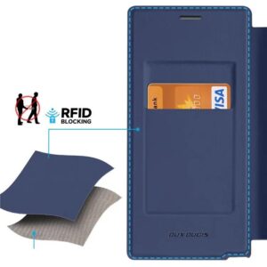 DUX DUCIS Skin X Pro Tough Rugged Flip Wallet Case for Samsung Galaxy S24 Ultra - Blue