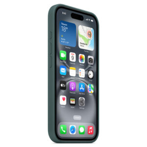 Official Apple Silicone Magsafe Rear Case Cover for iPhone 16 Plus - Lake Green