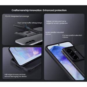 Nillkin CamShield Pro Lens Protector Case Cover for Samsung Galaxy A56 5G - Black